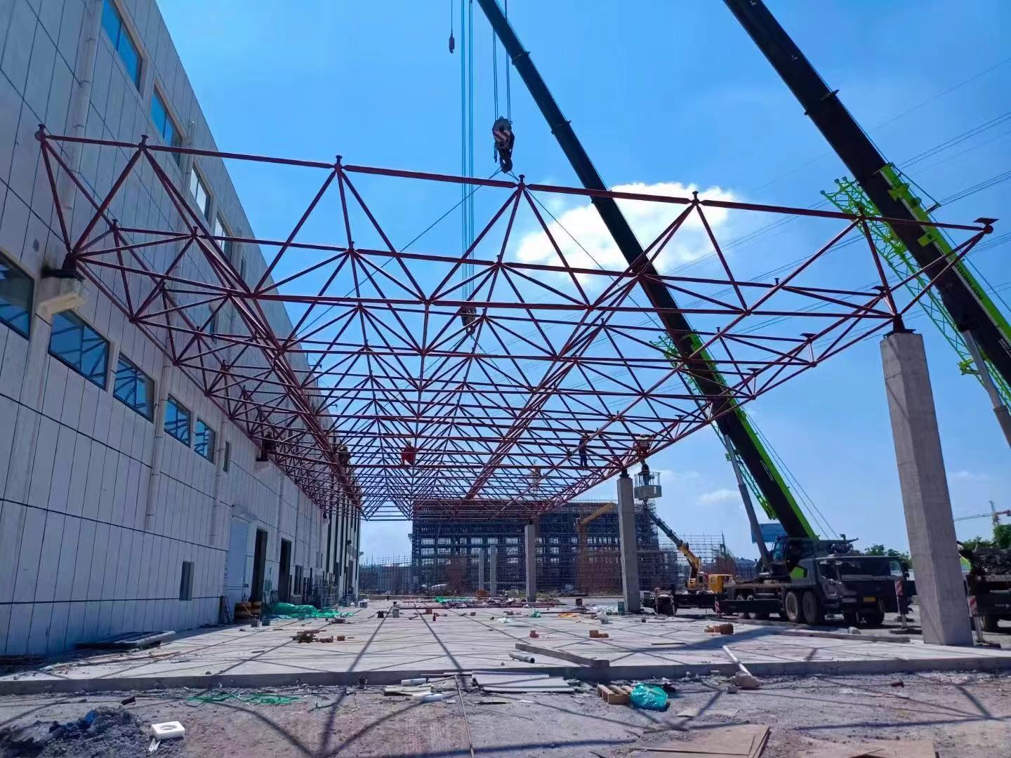 朔州江苏宿迁国望高科纤维公司 -生活楼网架 成品库网架 立体库网架